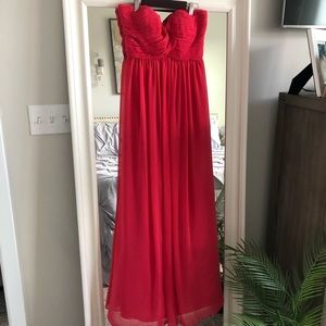 Ann Klein Watermelon colored sleeveless gown SZ 2